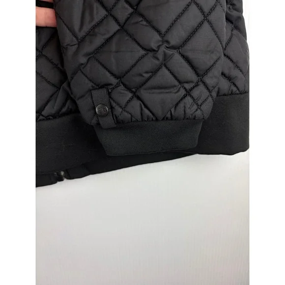 The North Face Quilted Jacket Black L Diamond Pattern Puffer Jacket Gorpcore - Picture 8 of 13